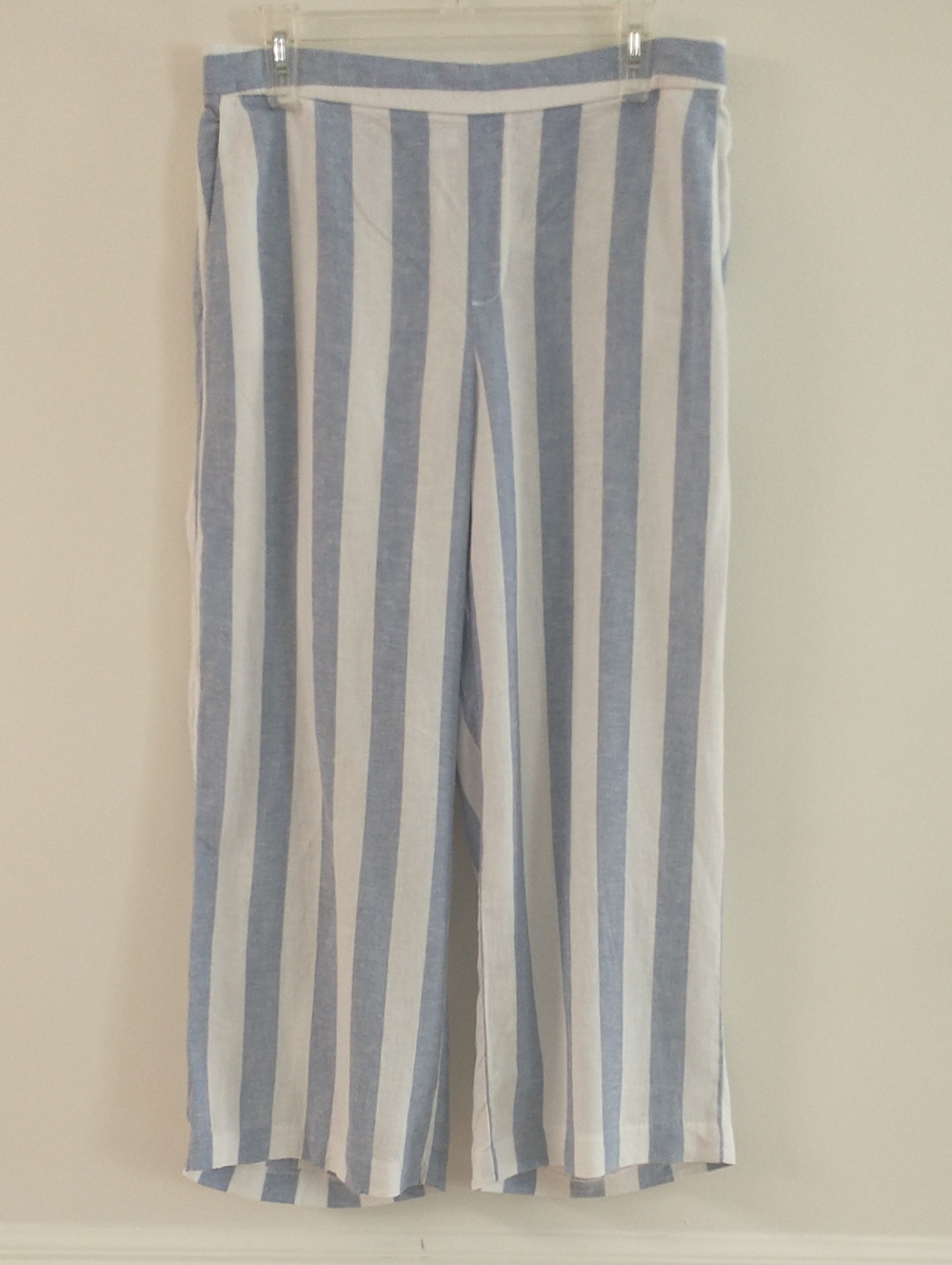 NWT Old Navy High-rise Wide Leg Linen Blend Culotte Pant Size 10